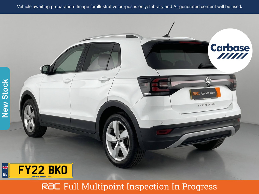 Volkswagen T-Cross 1.0 Tsi Sel Suv Euro 6 Ss 11 White #2