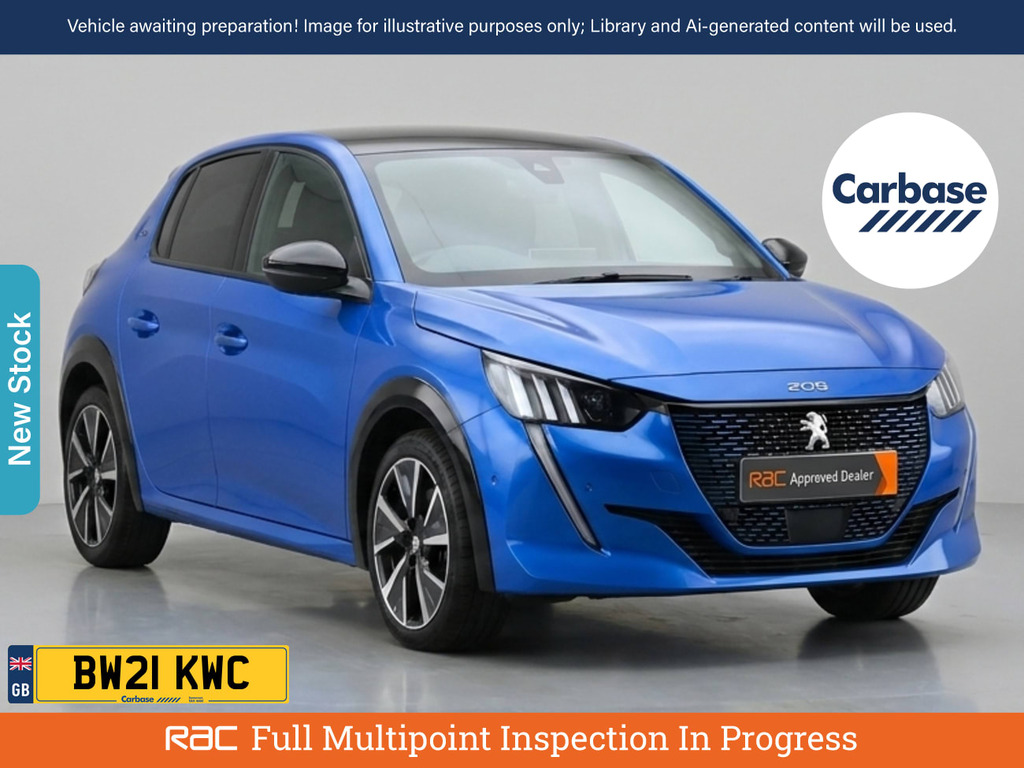 Peugeot e-208 50Kwh Gt Hatchback 136 Ps Blue