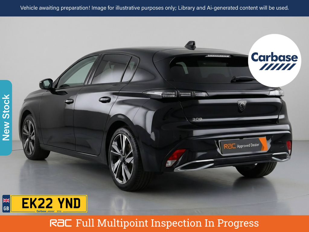 Peugeot 308 1.2 Puretech Allure Hatchback Eat Euro Black #2