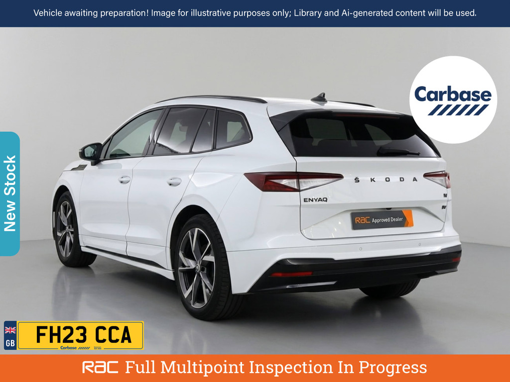 Skoda ENYAQ Iv 82Kwh 80 Sportline Plus Suv White #2