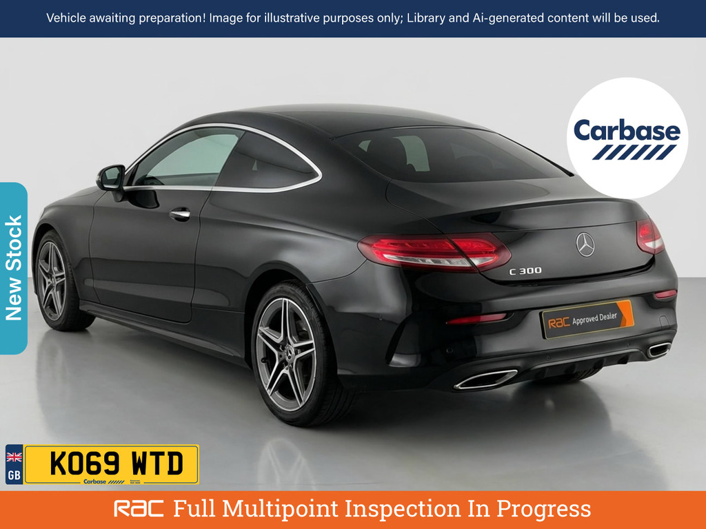 Mercedes-Benz C Class 2.0 C300 Amg Line Premium Coupe G-tro KO69WTD Black #2