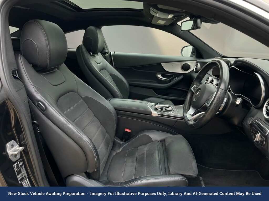 Mercedes-Benz C Class 2.0 C300 Amg Line Premium Coupe G-tro KO69WTD Black #3