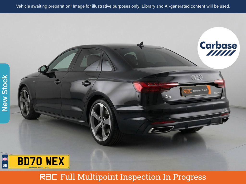 Audi A4 2.0 Tfsi 35 Black Edition Saloon S Tron Black