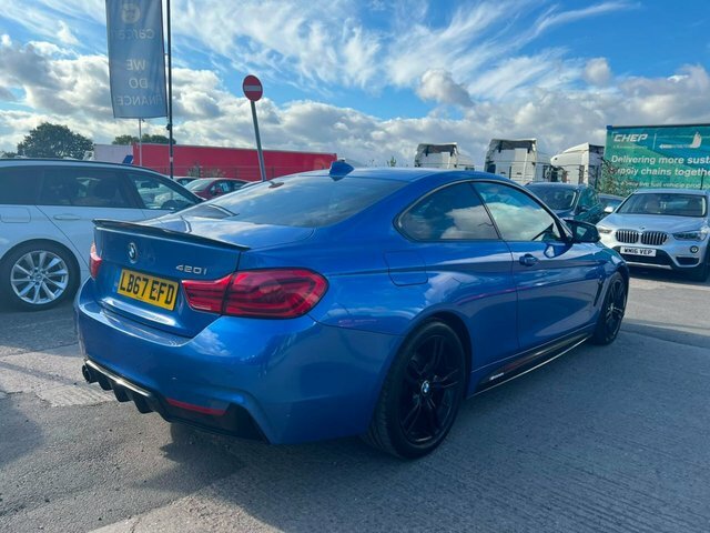 BMW 4 Series Gran Coupe 420I M Sport Coupe Blue #4