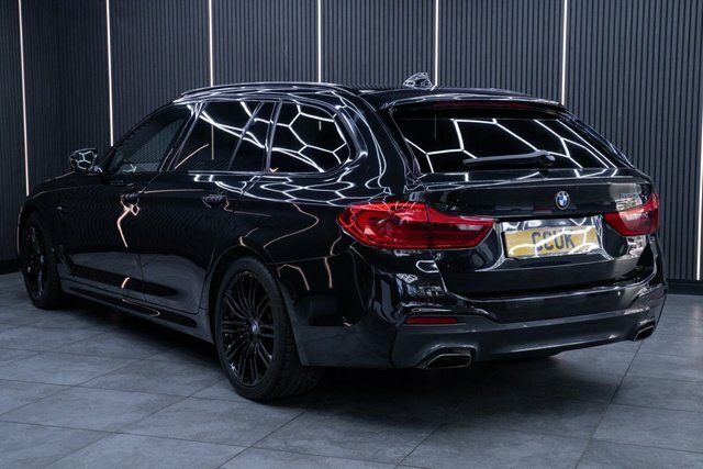 BMW 5 Series 2.0 520I M Sport Touring Euro 6 S Black #3