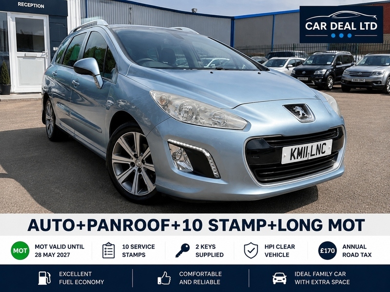Peugeot 308 SW Estate 1.6 Hdi Fap Sport 2011 Black #1