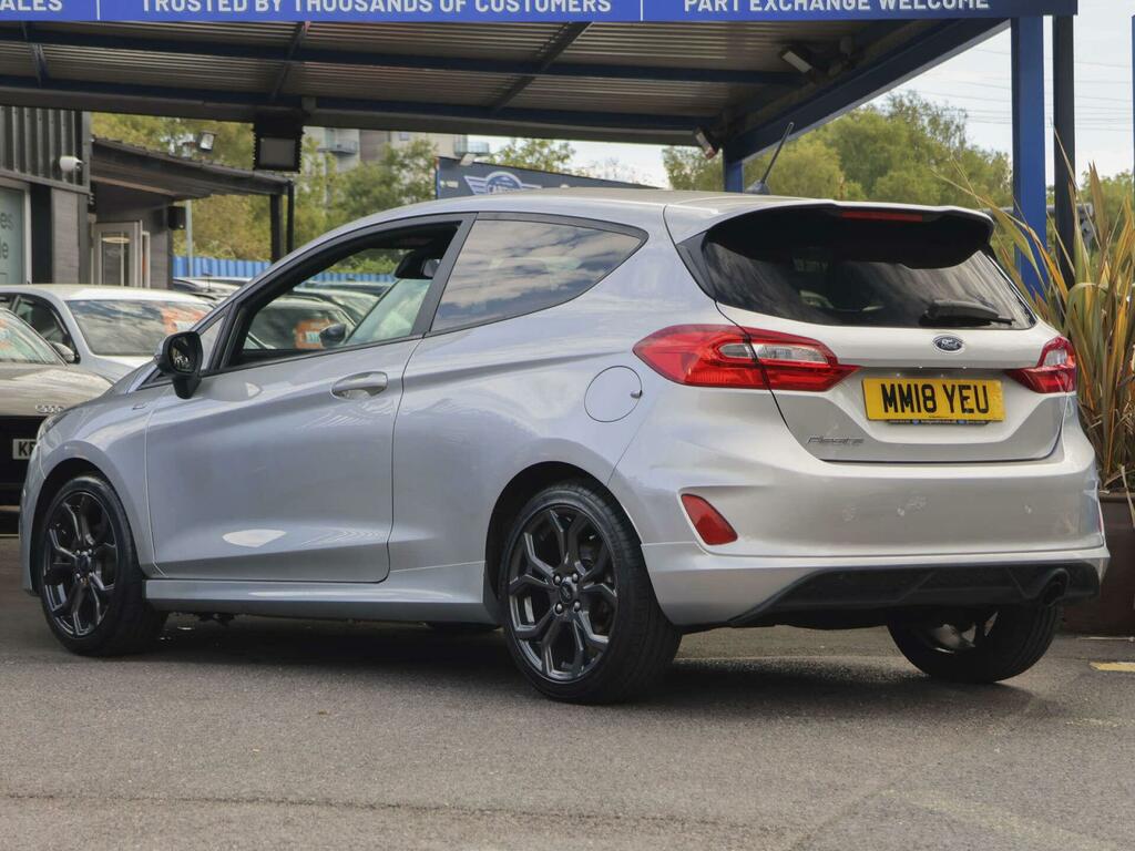 Ford Fiesta 1.0T Ecoboost St-line Euro 6 Ss MM18YEU Silver #2