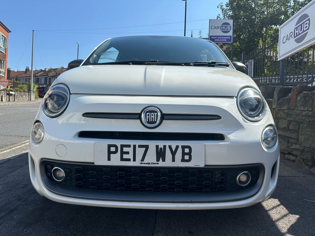 Fiat 500 1.2 S Hatchback Euro 6 Ss 69 PE17WYB White #2