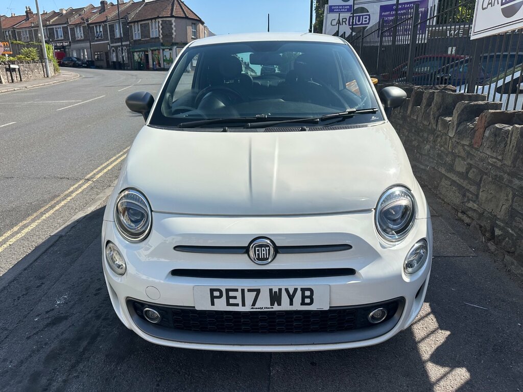 Fiat 500 1.2 S Hatchback Euro 6 Ss 69 PE17WYB White #3