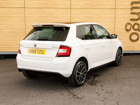 Skoda Fabia Hatchback White #2