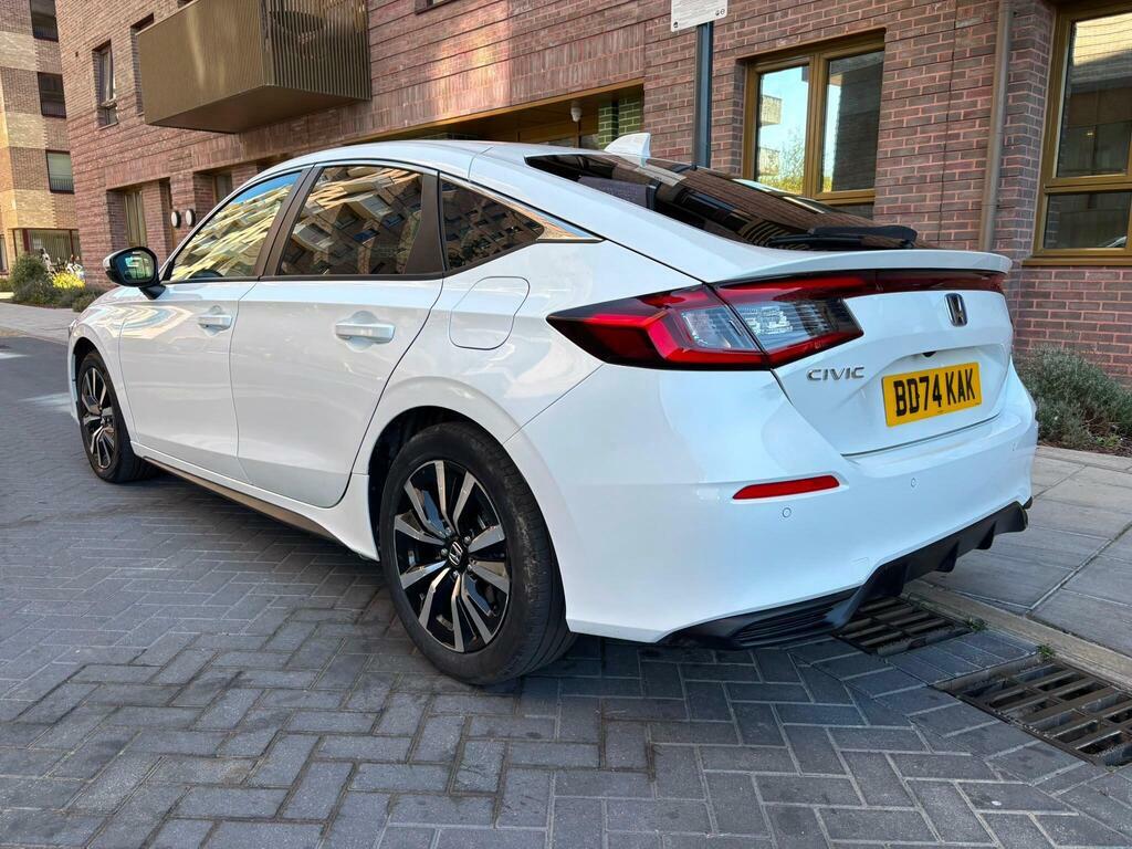 Honda Civic 2.0 H I-mmd Elegance Ecvt Euro 6 S S White #2