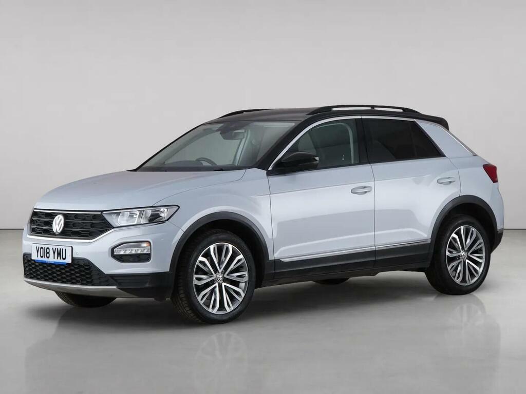 Volkswagen T-Roc 1.5 Tsi Evo Design Euro 6 Ss YO18YMU Silver #2