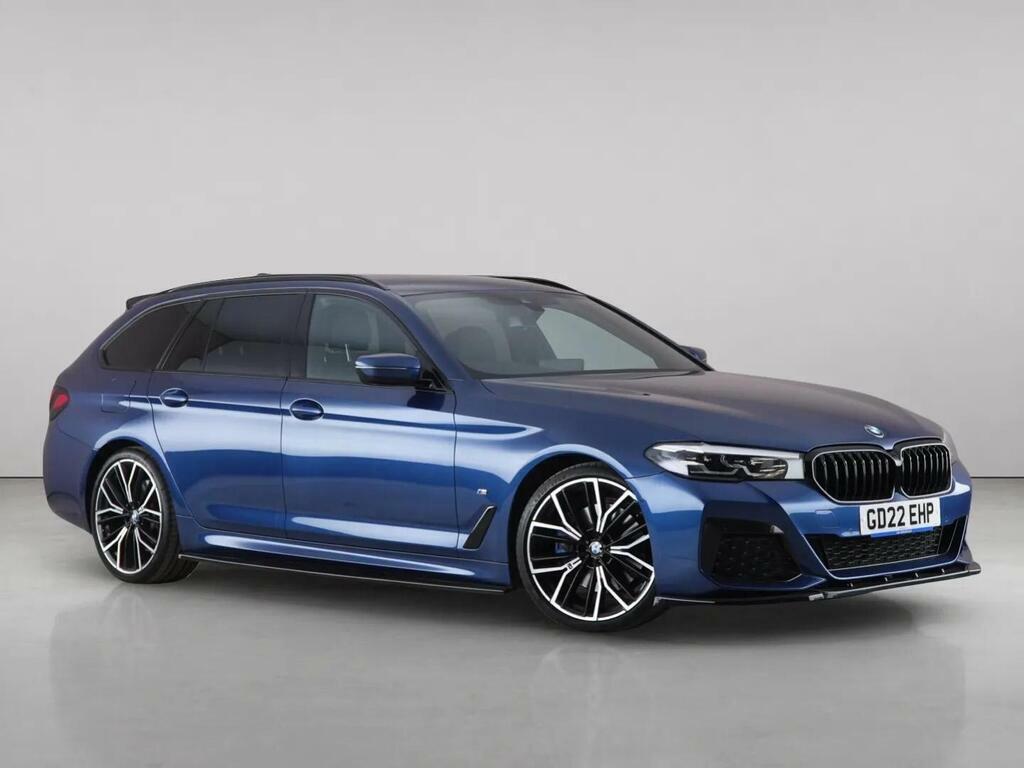 BMW 5 Series 2.0 520I Mht M Sport Touring Steptronic Euro 6 S Blue