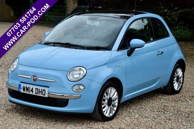 Fiat 500 Lounge Hatchback Blue #3