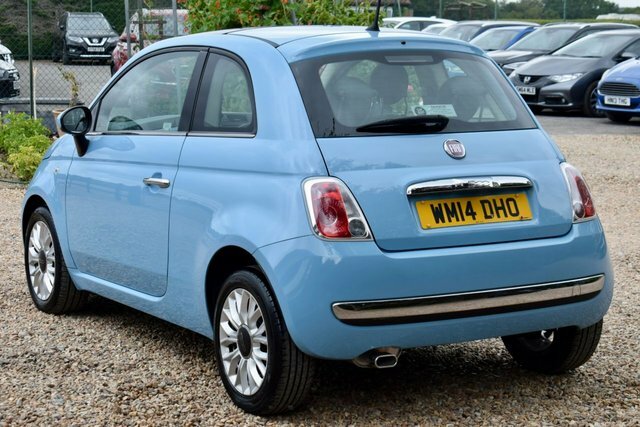 Fiat 500 Lounge Hatchback Blue #5