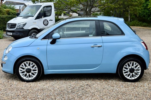 Fiat 500 Lounge Hatchback Blue #4
