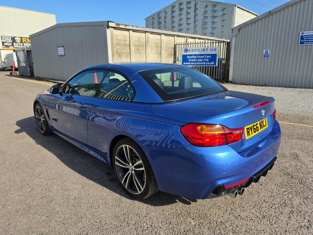BMW 4 Series Convertible 2.0 430I M Sport Euro 6 Ss 201 RY66NXJ Blue #4