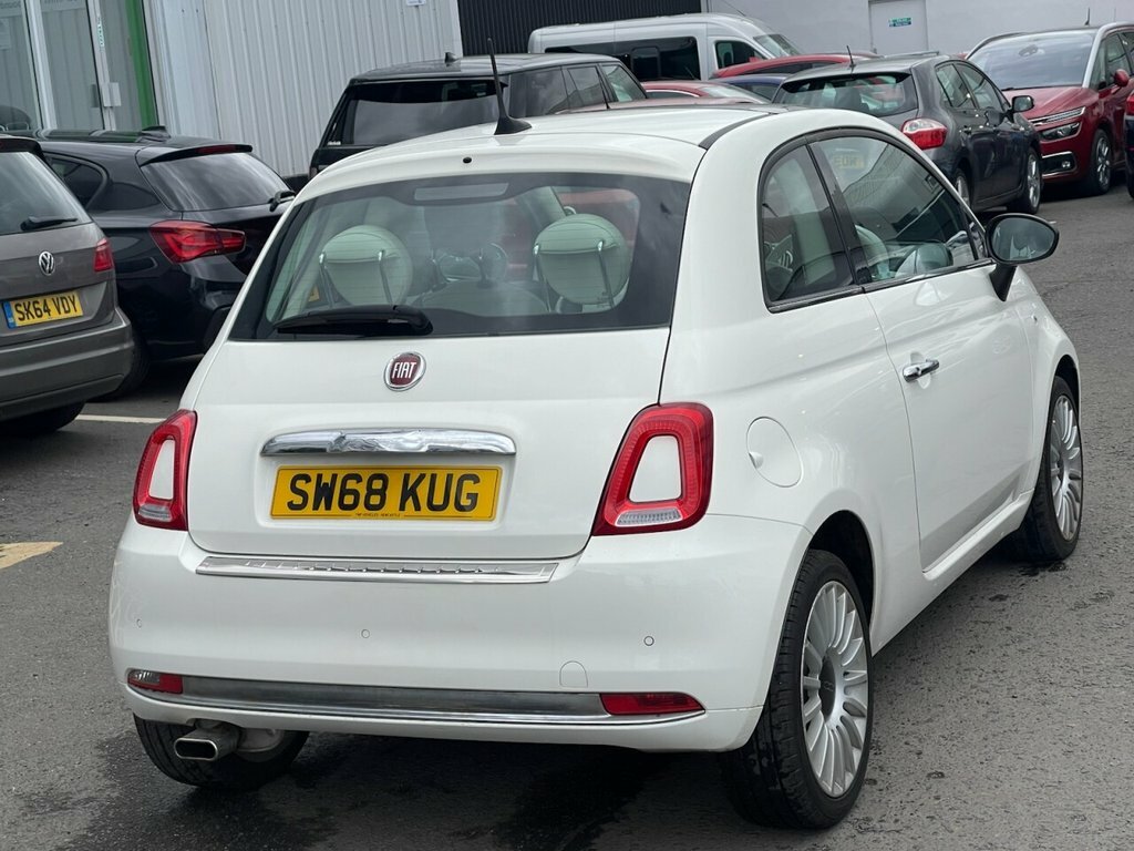 Fiat 500 1L Lounge SW68KUG White #5