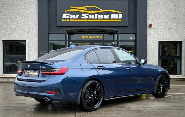 BMW 3 Series 2.0 318D Mht Se Saloon Hybrid Euro AP70UUM Blue #3