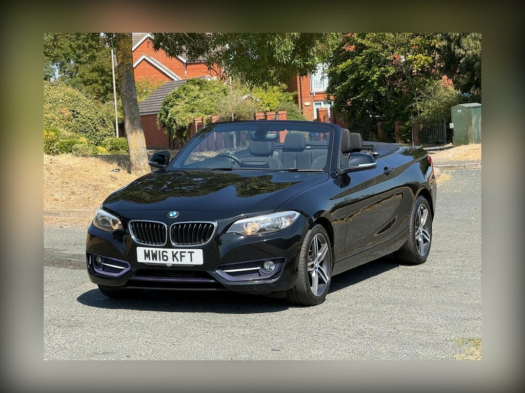 BMW 2 Series 2.0 218D Sport Euro 6 Ss Black #3