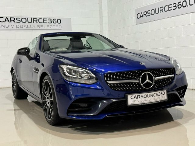 Mercedes-Benz SLC 2018 2.0 Slc300 Amg Line Convertible G- Blue #6