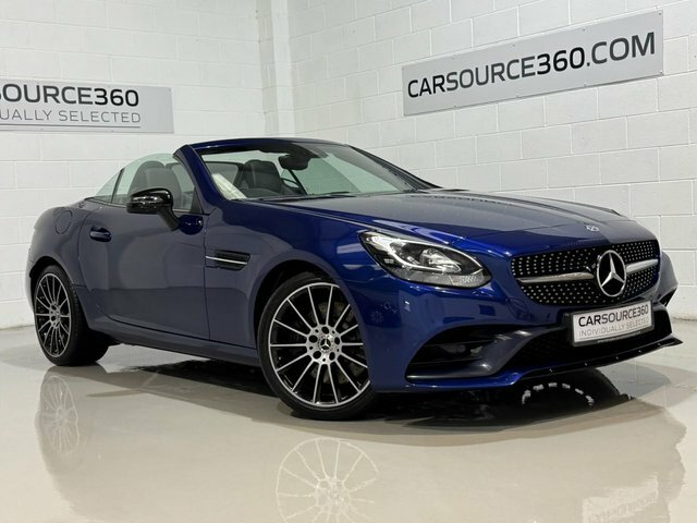 Mercedes-Benz SLC 2018 2.0 Slc300 Amg Line Convertible G- Blue