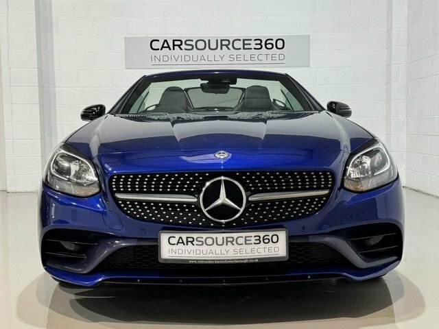Mercedes-Benz SLC 2018 2.0 Slc300 Amg Line Convertible G- Blue #4