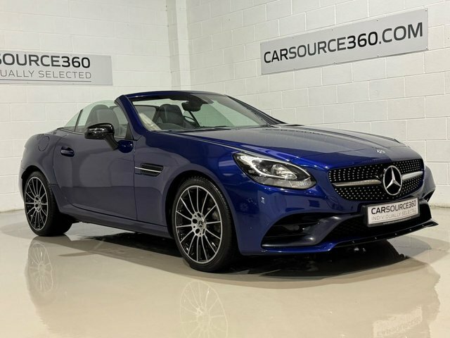 Mercedes-Benz SLC 2018 2.0 Slc300 Amg Line Convertible G- Blue #2