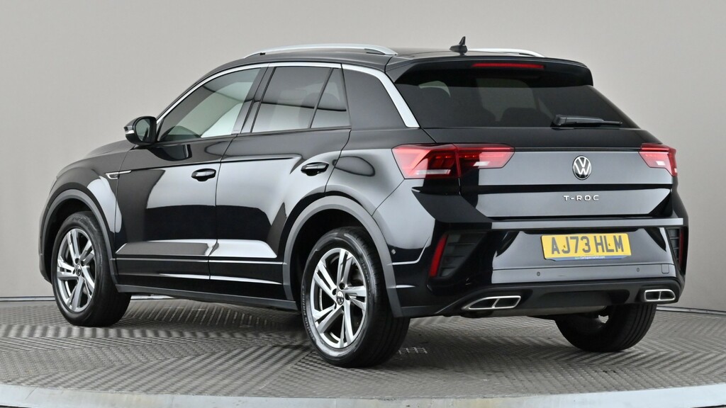 Volkswagen T-Roc 1.5 Tsi R-line Dsg AJ73HLM Black #4