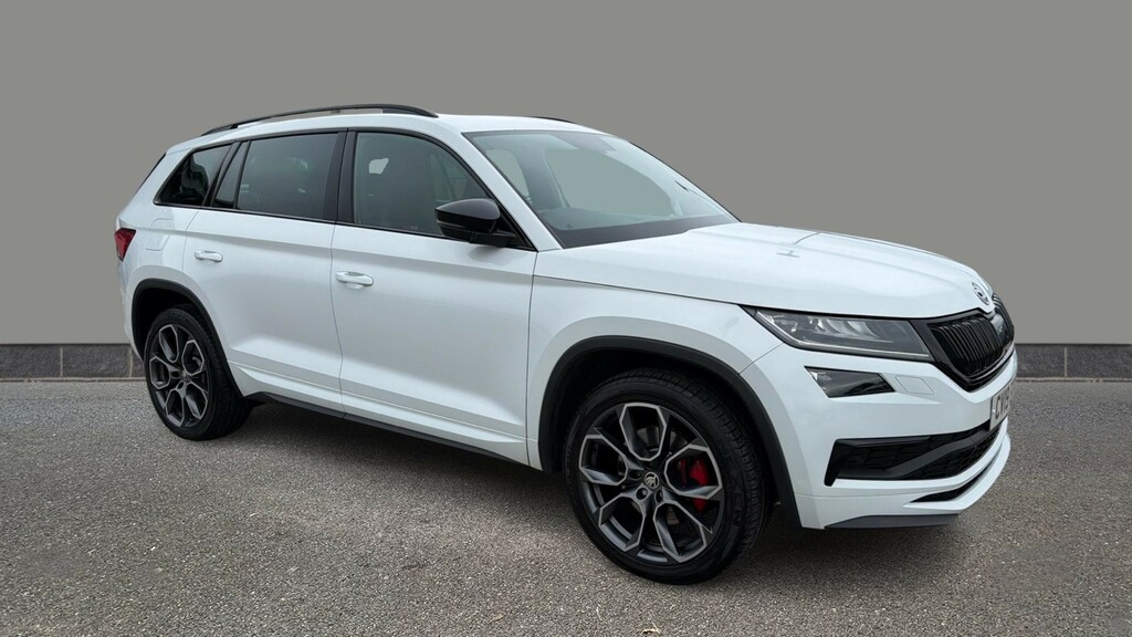 Skoda Kodiaq 2.0 Bitdi 239 Vrs 4X4 Dsg 7 Seat White