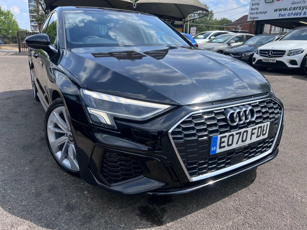 Audi A3 1.5 Tfsi 35 S Line S Tronic Euro 6 Ss EO70FDU Black #5