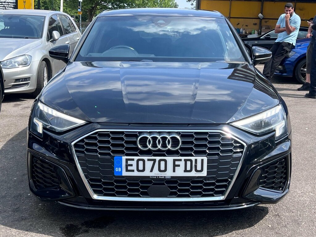 Audi A3 1.5 Tfsi 35 S Line S Tronic Euro 6 Ss EO70FDU Black #3