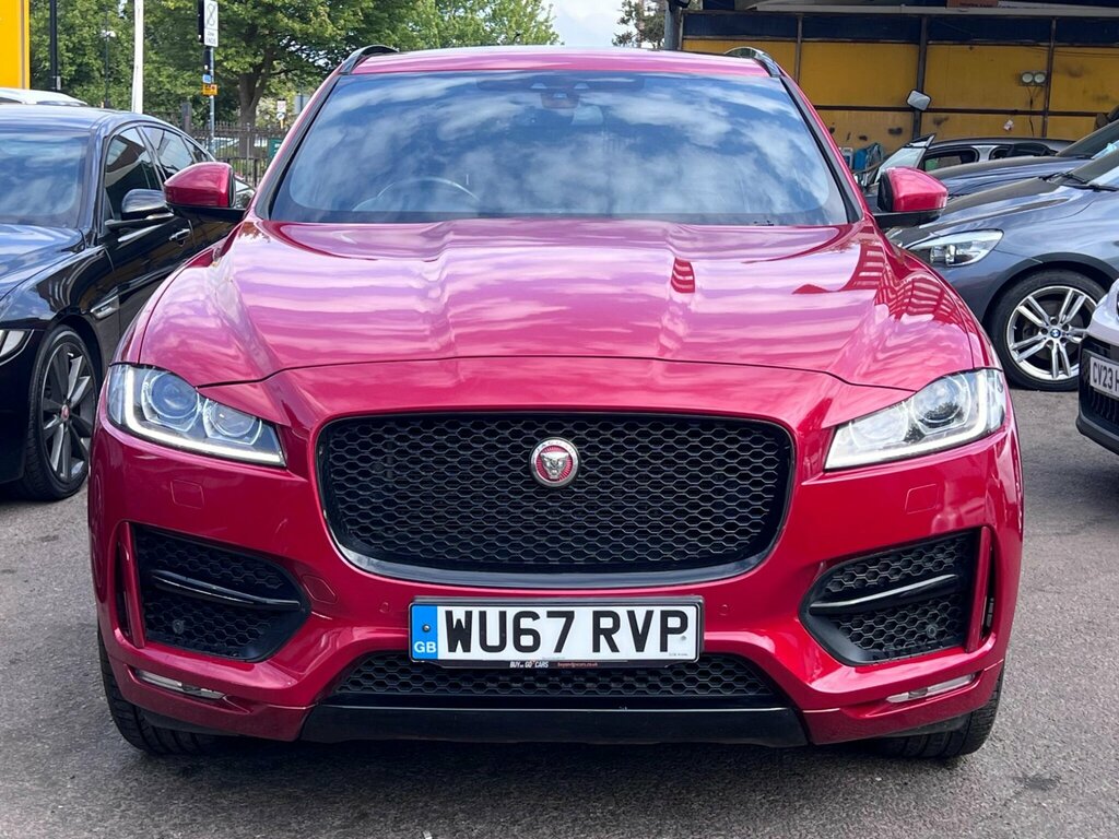 Jaguar F-Pace 2.0 D240 R-sport Awd Euro 6 Ss WU67RVP Red #3