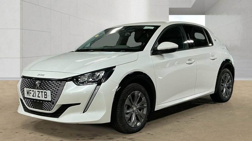 Peugeot e-208 Hatchback White #2