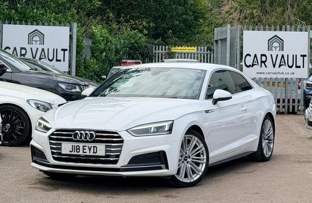 Audi A5 Coupe 2.0 Tdi S Line S Tronic Euro 6 Ss 20 J18EYD White #4