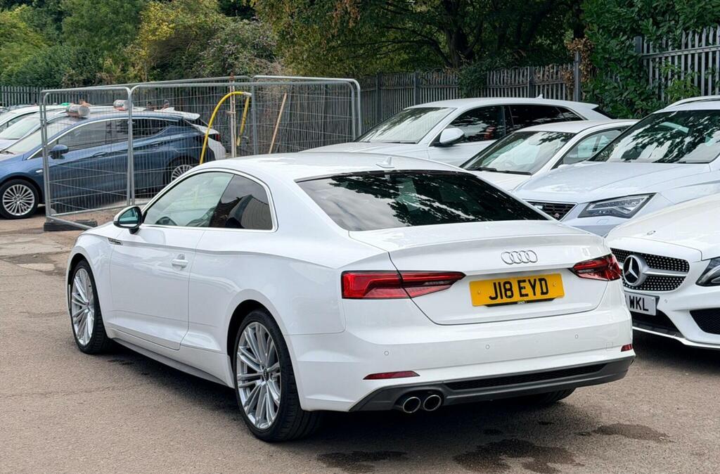 Audi A5 Coupe 2.0 Tdi S Line S Tronic Euro 6 Ss 20 J18EYD White #6