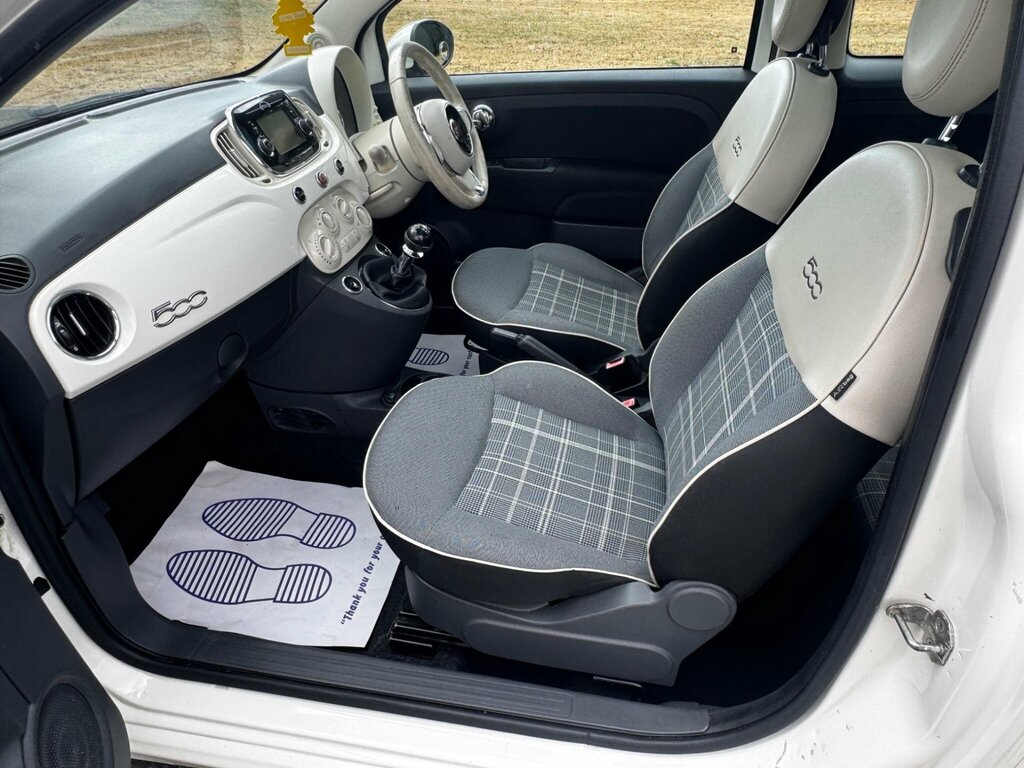 Fiat 500 1.2 Lounge Euro 6 Ss White #4