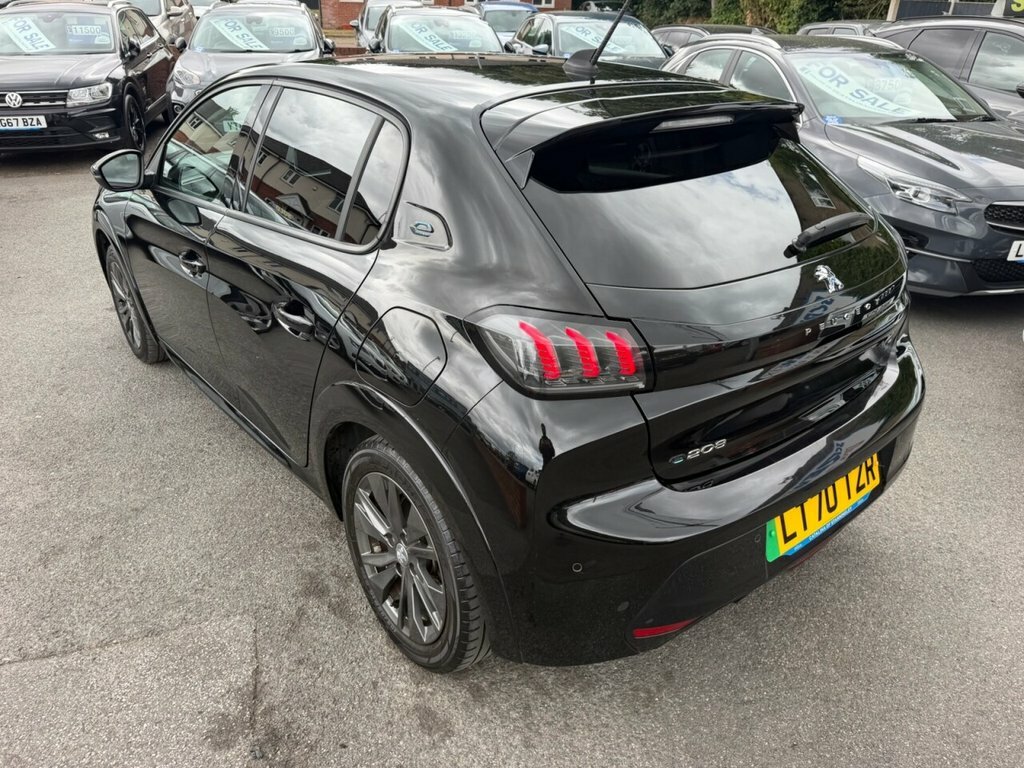 Peugeot e-208 Hatchback Black #6
