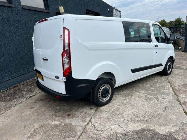 Ford Transit Custom 2019 2.0 300 Ecoblue Crew Van Double Cab Diese White #4