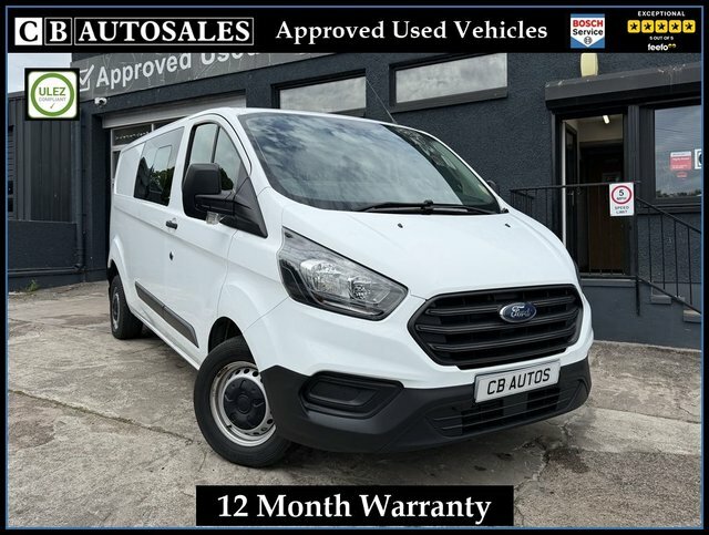 Ford Transit Custom 2019 2.0 300 Ecoblue Crew Van Double Cab Diese White