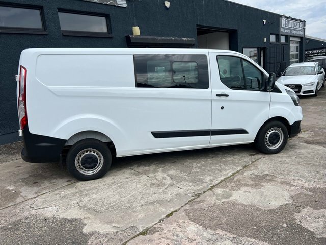 Ford Transit Custom 2019 2.0 300 Ecoblue Crew Van Double Cab Diese White #3