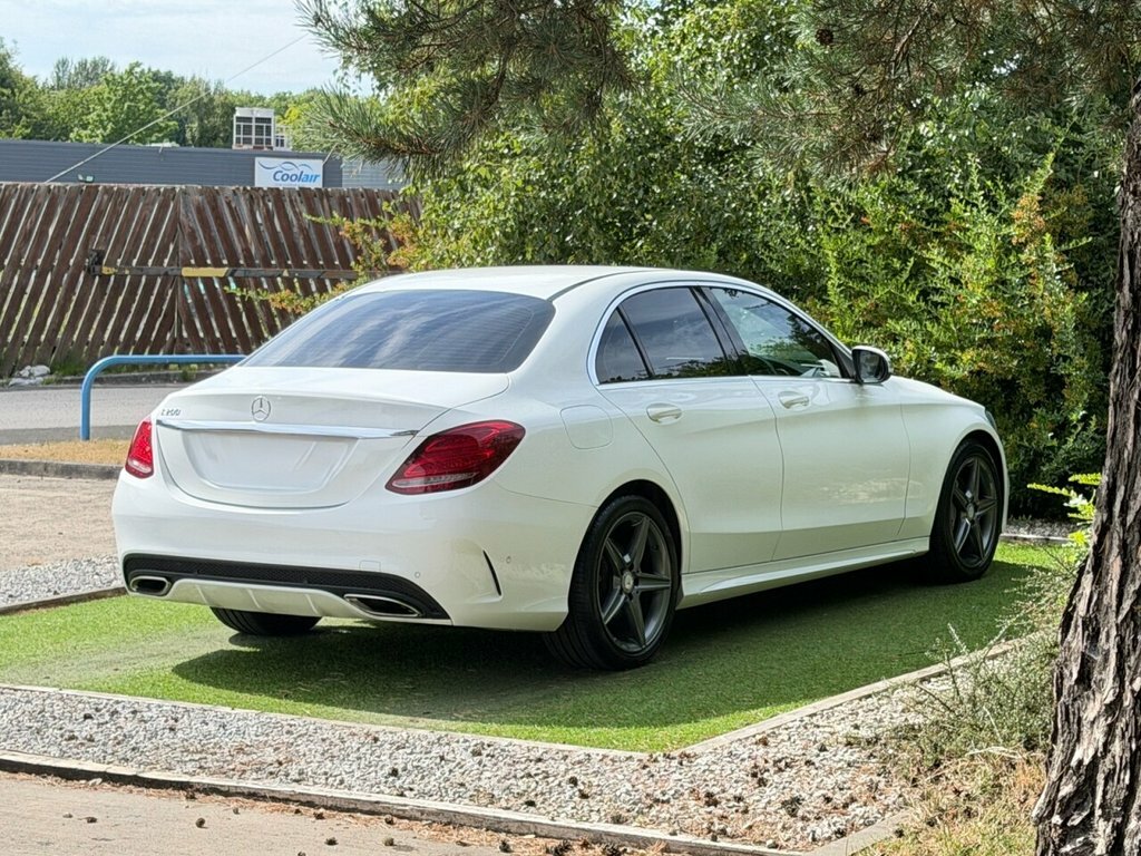 Mercedes-Benz C Class Saloon 2.1 C220d Amg Line 7G-tronic Euro 6 Ss Silver #8