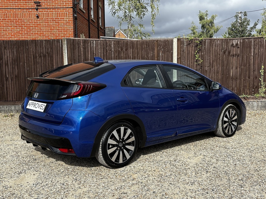 Honda Civic I-vtec Se Plus Blue #5