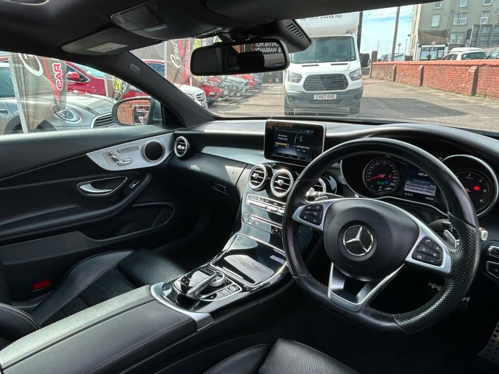 Mercedes-Benz C Class Saloon 2.1 C220d Sport Premium G-tronic Euro 6 Black #8