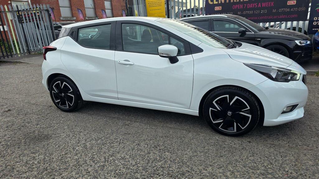 Nissan Micra Acenta White #4