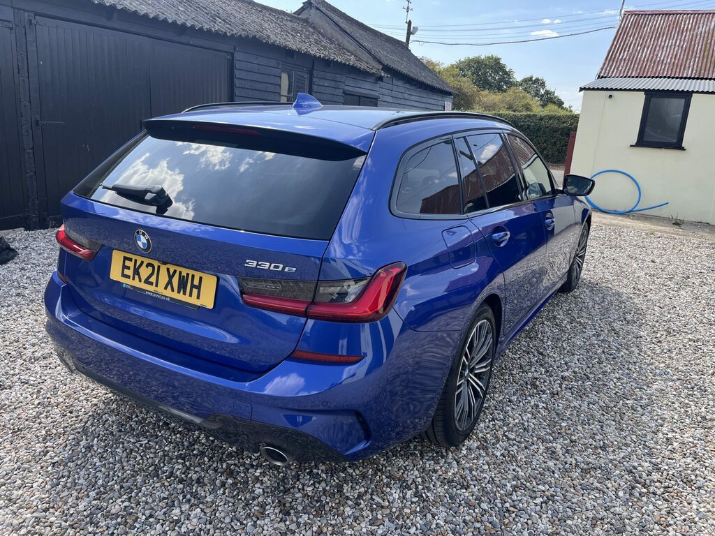 BMW 3 Series 2.0 330E M Sport EK21XWH Blue #3