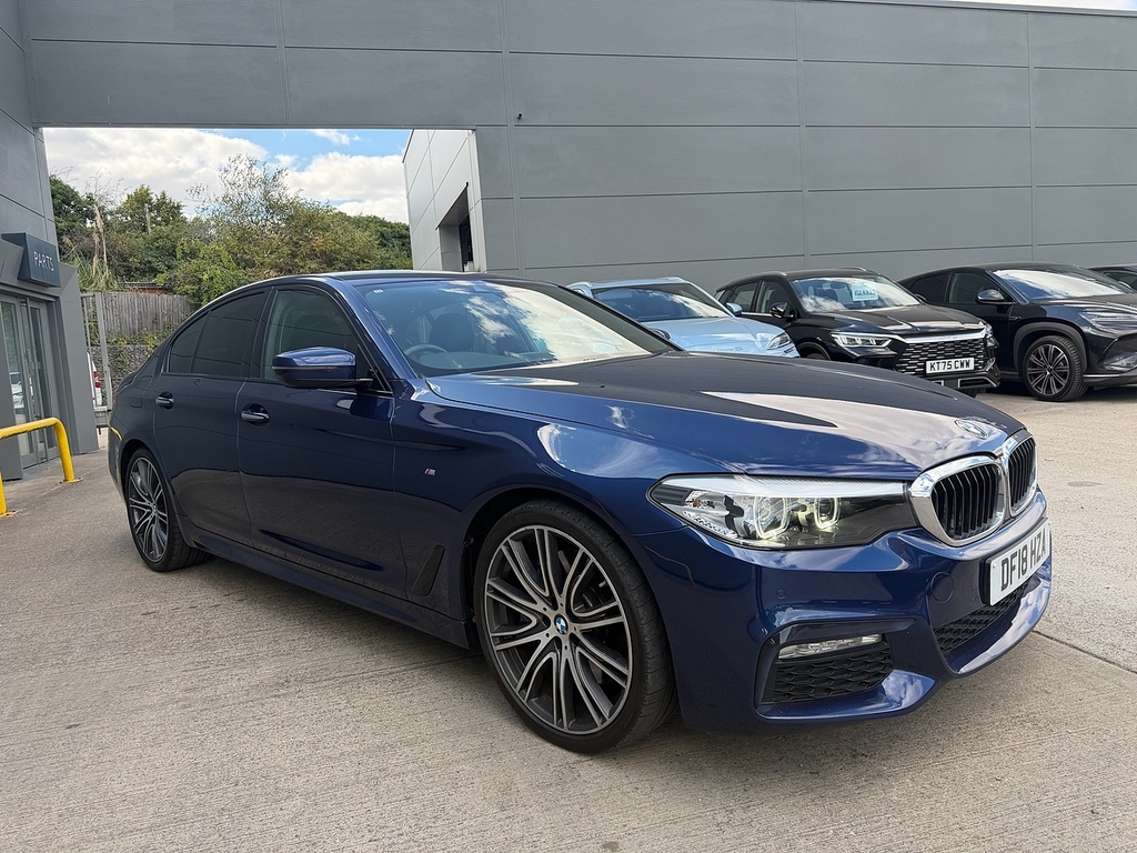 BMW 5 Series 540I M Sport Blue #4