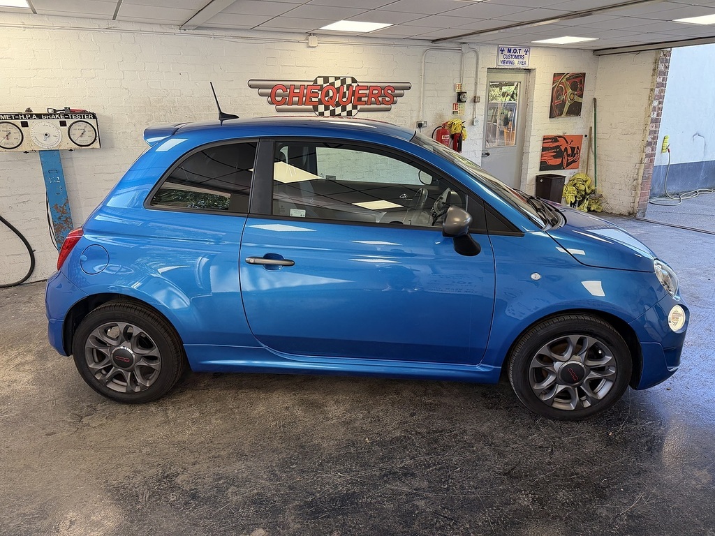 Fiat 500 S Blue #5