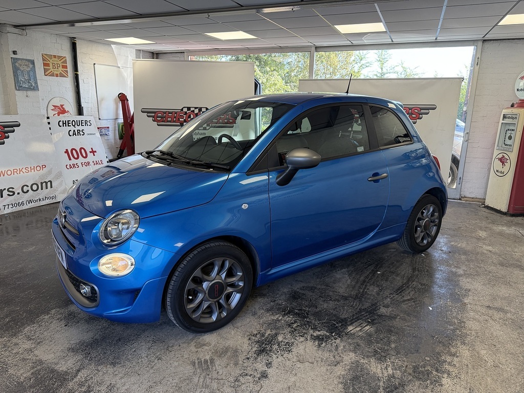 Fiat 500 S Blue #4