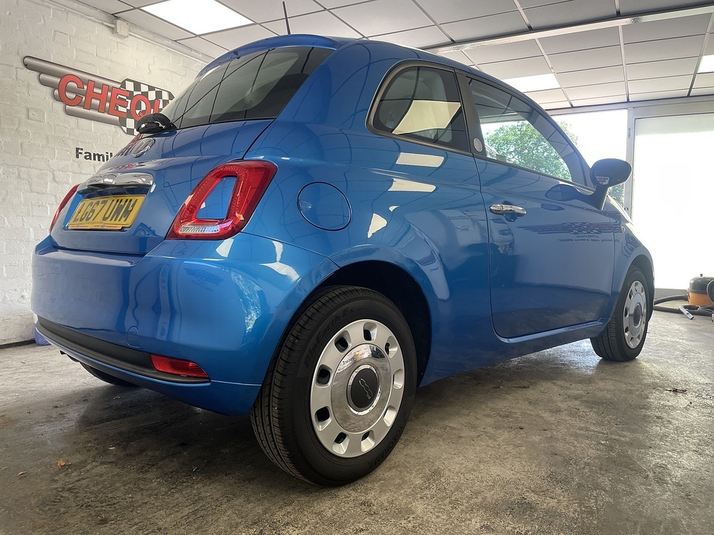 Fiat 500 Mirror Blue #6